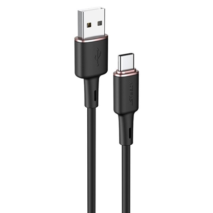 Picture of Acefast Acefast USB cable - USB Type C 1.2m, 3A black (C2-04 black)