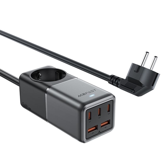 Picture of Acefast Acefast Z2 GaN 75W PD desktop charger 3x USB-C 2x USB-A - black and gray