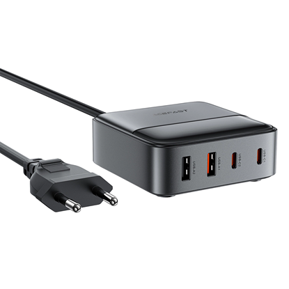 Picture of Acefast Acefast Z6 Charger Network GaN Desktop 2x USB-A / 2x USB-C PD 65W - Black