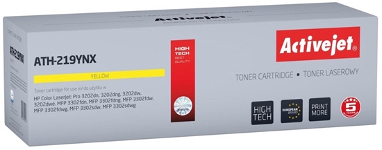 Picture of Activejet ATH-219YNX Toner (zamiennik HP 219X W2192X; Supreme; 2500 stron; óty) z chipem