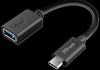 Picture of Adapteris Trust Calyx USB-C to USB-A Black