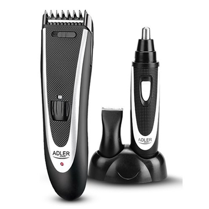 Attēls no Adler | AD 2822 Hair clipper + trimmer, 18 hair clipping lengths, Thinning out function, Stainless steel blades, Black | Hair clipper + trimmer | Black
