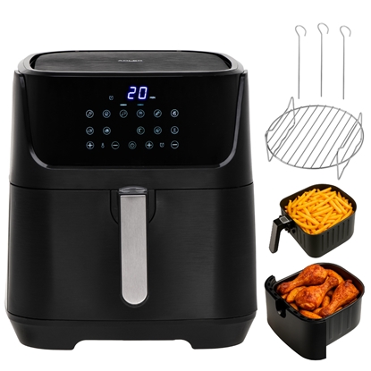 Изображение Adler AD 6317 Air Fryer Oven, 12 programs, 5.5 L, Black