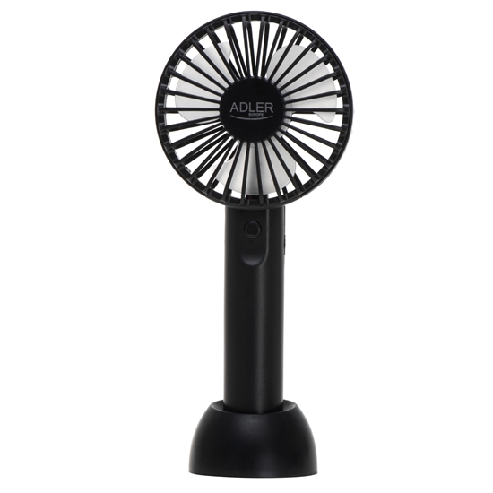 Изображение Adler Mini USB Fan | AD 7338 | Desk fan | Black | Diameter 7 cm | Number of speeds 3