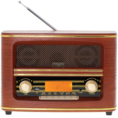 Attēls no Adler | Retro Radio | AD 1187 | Alarm function | AUX in | Wooden