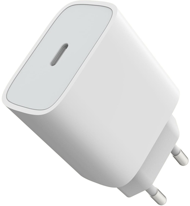 Picture of adowarka sieciowa 230V PLATINET 1xUSB-A + 1xUSB-C 20W biaa (46000)