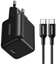Picture of adowarka sieciowa UGREEN X513 30W GaN USB-C + kabel USB-C 1m czarna
