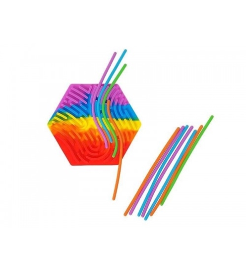 Picture of Antistresa silikona puzle ar sloksnēm formu veidošanai 16x14,5 cm 614550