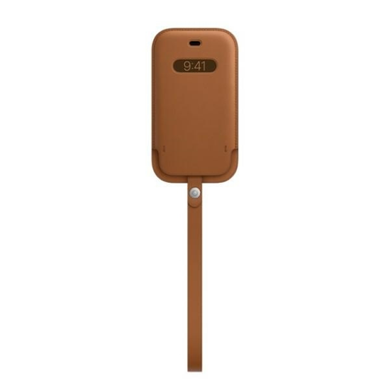 Изображение Apple APPLE iPhone 12 mini Leather Sleeve with MagSafe Saddle Brown