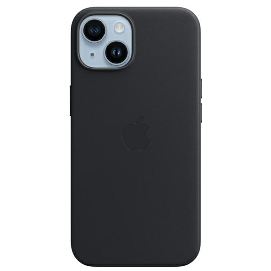 Picture of Apple - iPhone 14 Plus Leather Case with MagSafe - Midnight