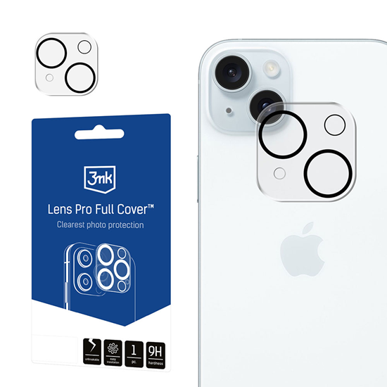 Picture of Apple iPhone 15|15 Plus - 3mk Lens Pro Full Cover