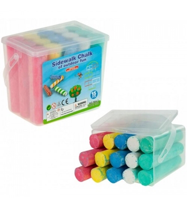 Attēls no Asfalta krītiņi 15 krāsas 13x11x8 cm CHT2926302