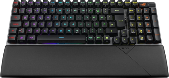 Picture of ASUS ROG Strix Scope II 96 RX Wireless Gaming Tastatur, 96%, RGB - schwarz, ROG RX RED