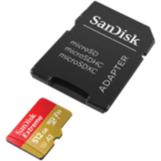 Picture of Atmiņas karte SanDisk Extreme microSDXC 512GB + Adapter