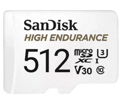 Picture of Atmiņas karte SanDisk High Endurance 4K 512GB + ADAPT
