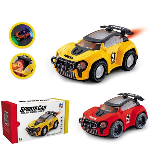 Picture of Auto ar skaņu un gaismu, un tvaika efektu (5 ritenis) dažādas 15 cm HW22053026