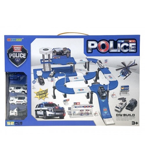 Picture of Autostāvvieta Police policijas tematikā (3 metal. mašīnas un 1 helikopters) 563636