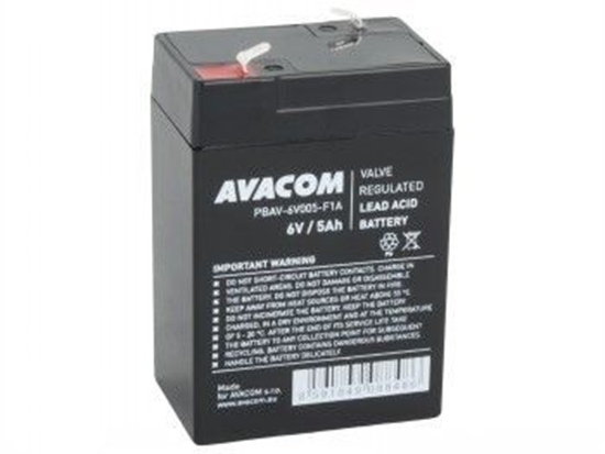Picture of AVACOM BATERIE 6V 5AH F1 (PBAV-6V005-F1A)