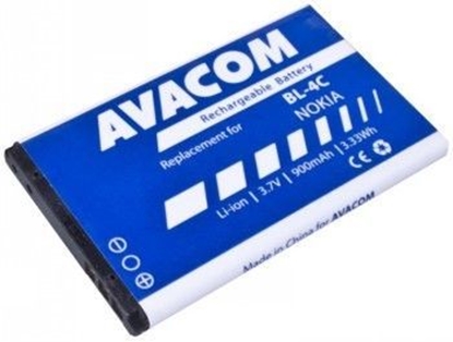 Attēls no AVACOM BATTERY FOR MOBILE PHONE NOKIA 6300 LI-ION 3,7V 900MAH (REPLACEMENT BL-4C)