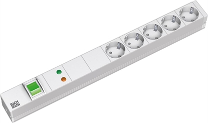 Picture of Bachmann 19" socket strip 5-way with GVS with switch