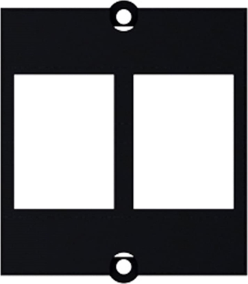 Изображение Bachmann custom module frame 2x keystone with metal holder, black