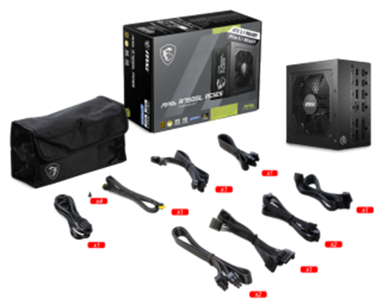 Изображение Barošanas bloks MSI MAG A750GL PCIE5 750W