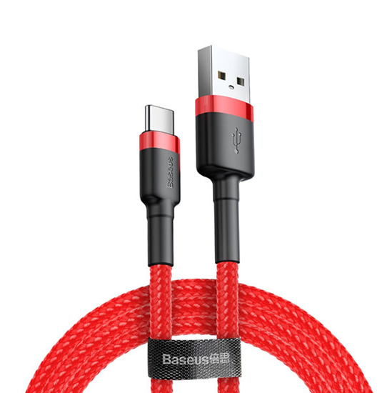 Picture of Baseus Baseus Cafule Cable durable nylon cable USB / USB-C QC3.0 2A 3M red (CATKLF-U09)
