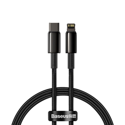 Изображение Baseus Universal Tungsten Gold Fast Charge Cable USB-C to Lightning 20W 1m Black