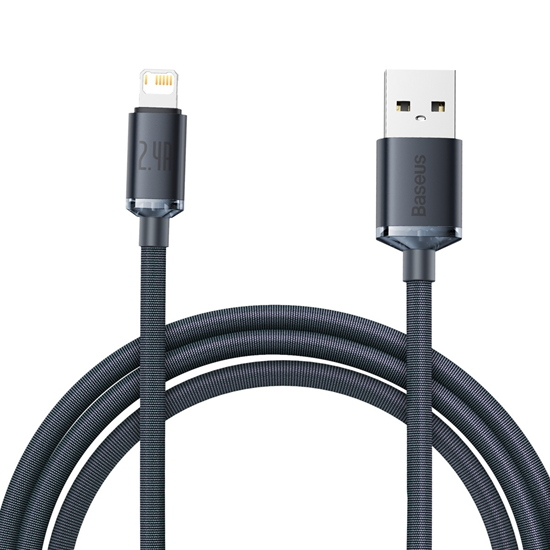 Изображение Kabel USB Baseus USB-A - Lightning 2 m Czarny (CAJY000101)