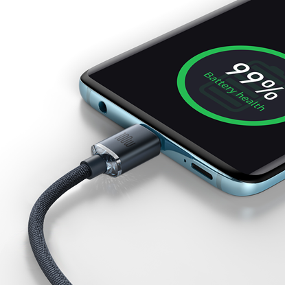 Изображение Baseus Baseus CAJY000601 USB-C - USB-C PD cable 100W 5A 480Mb/s 1.2m - black