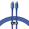 Изображение Baseus Baseus Crystal Shine cable USB-C to USB-C, 100W, 1.2m (blue)