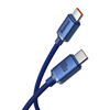 Изображение Baseus Baseus Crystal Shine cable USB-C to USB-C, 100W, 1.2m (blue)