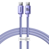 Изображение Baseus Baseus Crystal Shine cable USB-C to USB-C, 100W, 1.2m (purple)