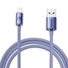 Picture of Baseus Baseus Crystal Shine Series cable USB cable for fast charging and data transfer USB Type A - Lightning 2.4A 2m purple (CAJY000105)