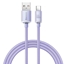 Picture of Baseus Baseus Crystal Shine Series cable USB cable for fast charging and data transfer USB Type A - USB Type C 100W 1.2m purple (CAJY000405)