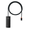 Picture of Baseus Baseus Lite Series Hub 4in1 USB-C to 4x USB 3.0 + USB-C, 1m (Black)