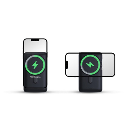 Изображение Baseus Baseus Magnetic Bracket Powerbank 10000mAh 20W with MagSafe - Dark Blue + USB-C Cable 60W 0.5m