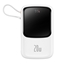 Picture of Baseus Baseus Qpow Digital Display Power Bank with Fast Charging 10000mAh 20W QC/PD/SCP/FCP with Built-in Lightning Cable White
