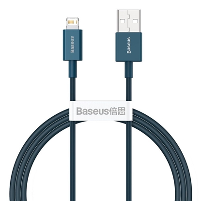 Picture of Kabel USB Baseus USB-A - Lightning 1 m Niebieski (CALYS-A03)