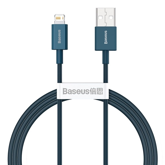 Изображение Kabel USB Baseus USB-A - Lightning 1 m Niebieski (CALYS-A03)