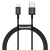 Изображение Baseus Baseus Superior USB - Lightning fast charging data cable 2,4 A 1 m black (CALYS-A01)