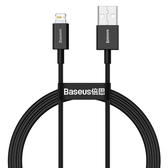Изображение Baseus Baseus Superior USB - Lightning fast charging data cable 2,4 A 1 m black (CALYS-A01)