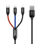 Attēls no Baseus Rapid USB Cable 3in1 Type C | Lightning | M