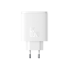 Picture of Baseus OS-Cube Pro 2xUSB-C / USB Wall charger 65W