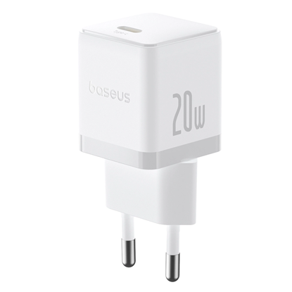 Attēls no Baseus Palm 20W USB-C Wall Charger - White