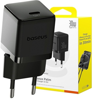 Attēls no Baseus Palm USB C Charger 30W EU black