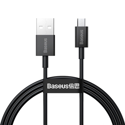 Изображение Baseus - Superior Fast Charging Data Cable USB to Micro 1m Black