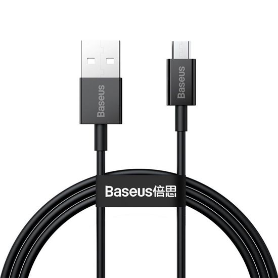 Picture of Baseus - Superior Fast Charging Data Cable USB to Micro 1m Black