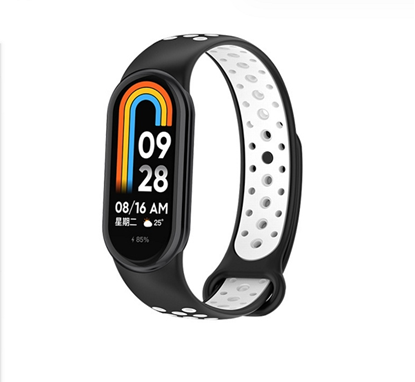 Picture of Beline pasek Mi Band 8 design czarno-biały |black-