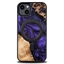 Attēls no Bewood Wood and resin case for iPhone 15 Plus MagSafe Bewood Unique Violet - purple and black